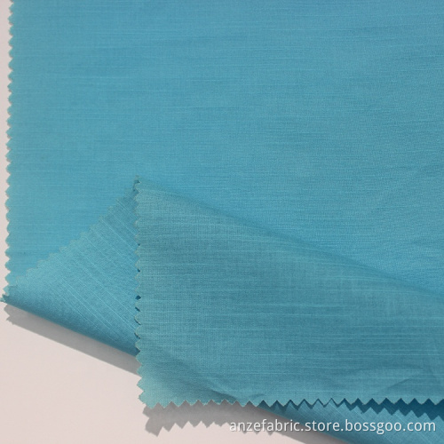 100% Blue Striped BCI Cotton Voile Fabric